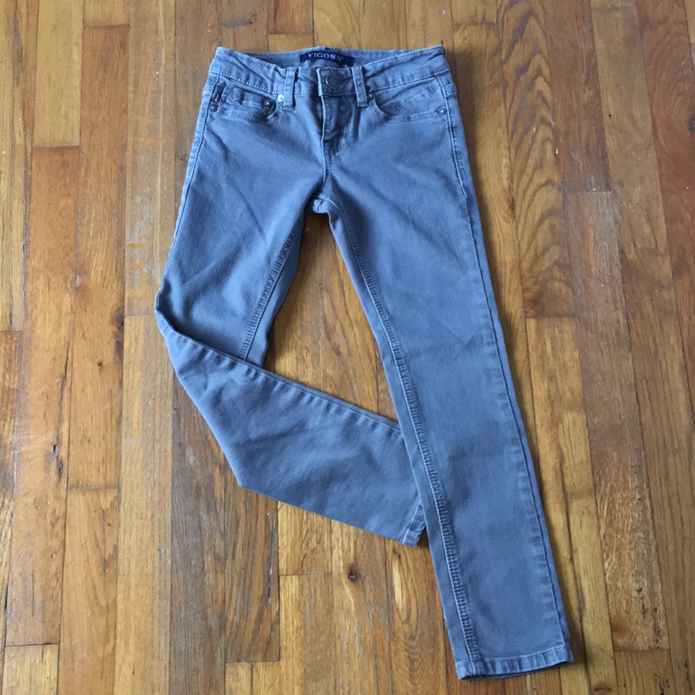 Vigoss girls’ skinny jeans size 7 gray